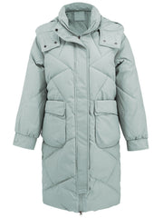 Women Mid Length Cotton Padded Coat