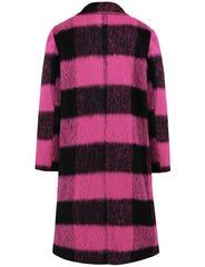 Winter Long Plaid Double Sided Woolen Coat