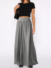 Loose Fitting Draping Effect Casual Pants