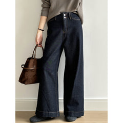 Retro High Waist Wide Leg Jeans