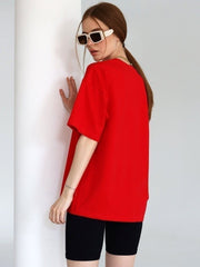 Summer Cotton Basic Loose Cotton Top