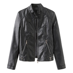 Women Casual Leather Jacket