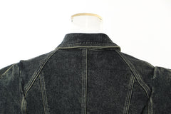 Autumn Asymmetric Cut Denim Jacket