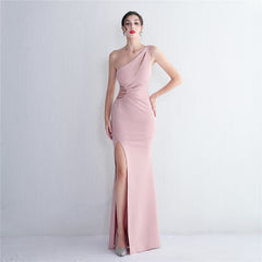 Elegant Cutout Slim Fit Fishtail Formal Dress