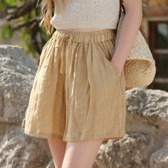 Summer Pure Linen High Grade Casual Shorts