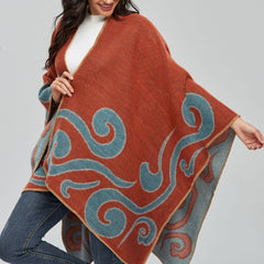 Women Warm Cashmere Cape Scarf