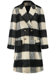 Winter Long Plaid Double Sided Woolen Coat