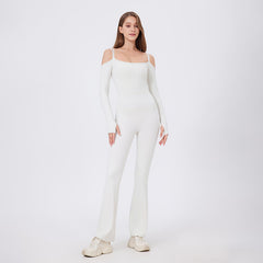 Long Sleeve Off Shoulder Jumpsuit