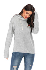 Long Sleeve Knitted Valentine Day Pullover