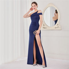 Elegant Sleeveless Slim Fit Fishtail Evening Dress