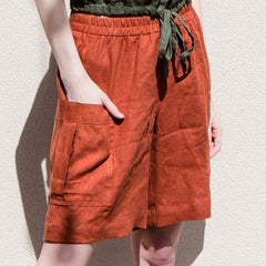 Summer Pure Casual Cotton Linen Shorts