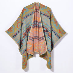 Printed Warm Retro Shawl