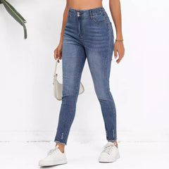 High Rise Denim Skinny Jeans