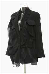 Spring Summer Pleated Fairy Formal Blazer