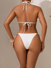 Dazzling Wave High Waist Split Swimsuit