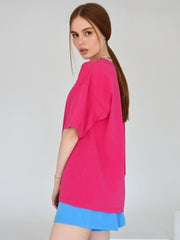 Summer Cotton Basic Loose Cotton Top