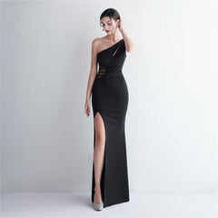 Elegant Cutout Slim Fit Fishtail Formal Dress