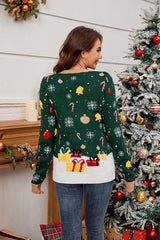 Women Led Colored Lamp Christmas Sweater