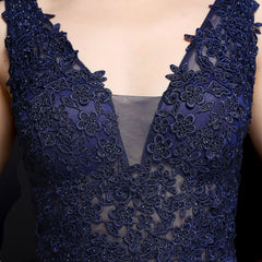 Elegant Lace Diamond Fishtail Evening Dress