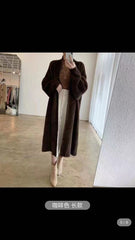 Long below the Knee Mink Knitted Cardigan