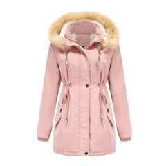 Women Thick Lambskin Cotton-Padded Coat