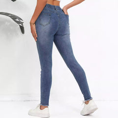 High Rise Denim Skinny Jeans