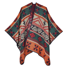 Women Split Jacquard Scarf Shawl