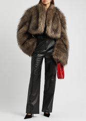 Women Retro Mink like Fur Short Plush Coat