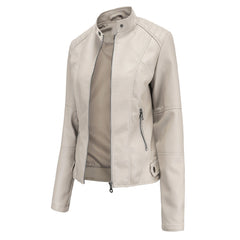 Women Solid Color Short Jacket