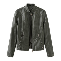 Women Casual Leather Jacket