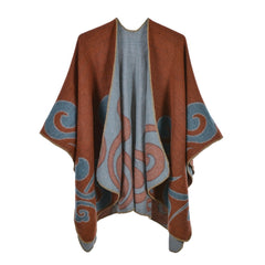 Women Warm Cashmere Cape Scarf