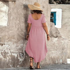 Plus Size Casual Vacation Maxi Dress