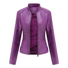 Women Solid Color Short Jacket