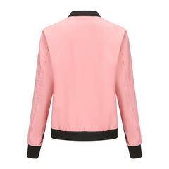 Women Casual Long Sleeve Thin Flight Jacket