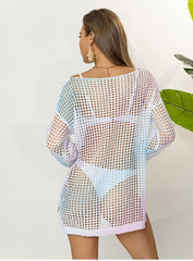 Loose Knitwear Off Shoulder Beach Shirt