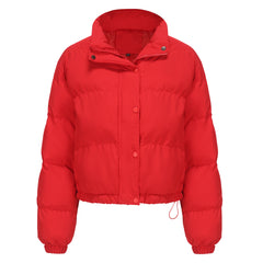 Women Short Loose Casual Cotton-Padded Jacket