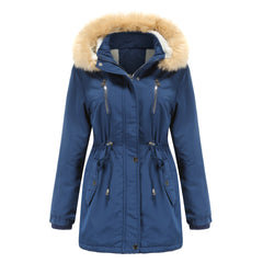 Women Thick Lambskin Cotton-Padded Coat