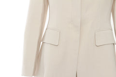 Off the Shoulder Zipper Hook Short Jacket