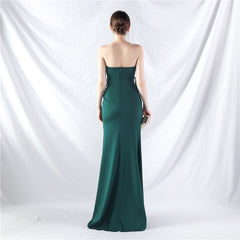 Elegant Sweetheart Sleeveless Satin Evening Dress