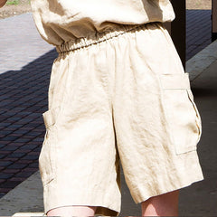 Summer Pure Casual Cotton Linen Shorts