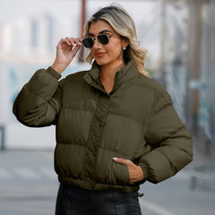 Women Short Loose Casual Cotton-Padded Jacket