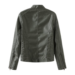 Women Casual Leather Jacket