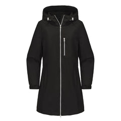 Women Hooded Long Sleeve Windbreaker Coat