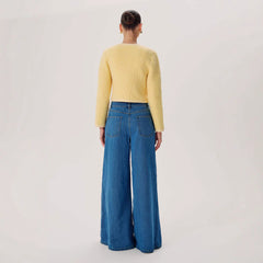 High Waist Wash Loose Wide Leg Jeans