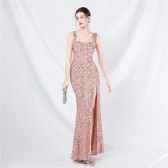 Stunning Handmade Sequin Long Evening Dress