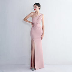 Elegant Cutout Slim Fit Fishtail Formal Dress