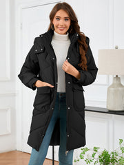 Women Mid Length Cotton Padded Coat