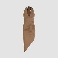 Sexy Pure V Neck Slim Fit Party Dress