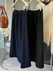 Denim Retro Color Casual Midi Skirt