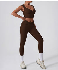 Women Twisted High Waist Sports Pants